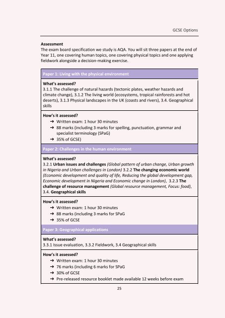 GCSE Options 2024