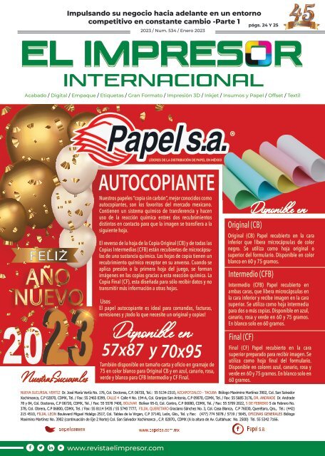 Tipos de papel para imprimir - Retmar Área Digital