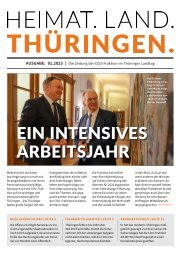 HEIMAT. LAND. THÜRINGEN. Ausgabe 01/23