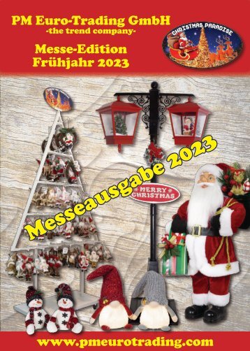 Messe-Weihnachtskatalog 2023 - Lagerware  - jetzt bestellen - www.pmeurotrading.om
