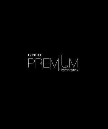 Genelec Premium Presentation 2019