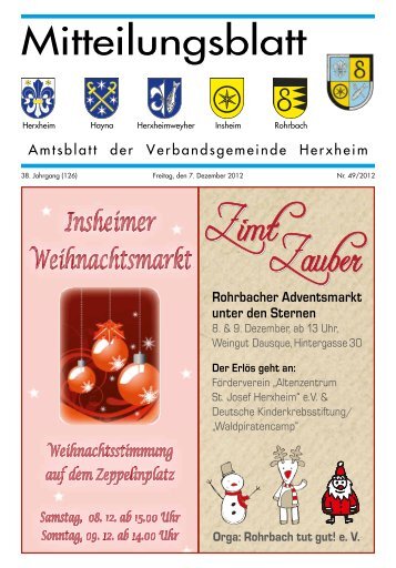 Ausgabe 49/2012 - Verbandsgemeinde Herxheim