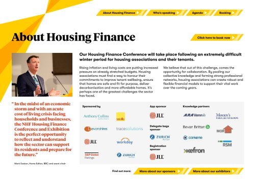 Housing Finance Conference and Exhibition 2023 brochure