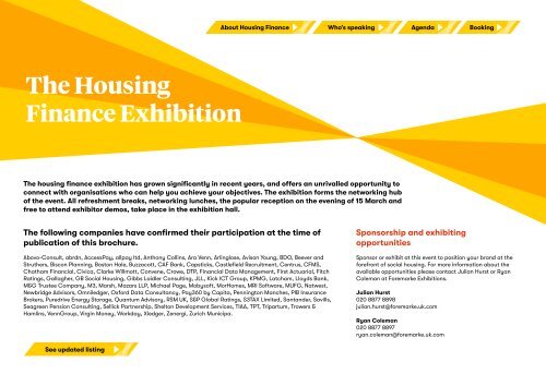 Housing Finance Conference and Exhibition 2023 brochure