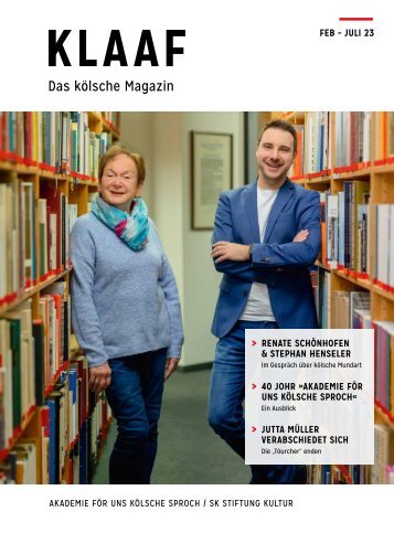 KLAAF Das kölsche Magazin Feb 23 - Juli 23