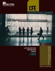 CFE 2023 Exam Preparation Course_ Course Catalog Spring