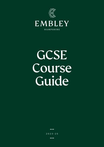 Embley GCSE Guide 2023-25
