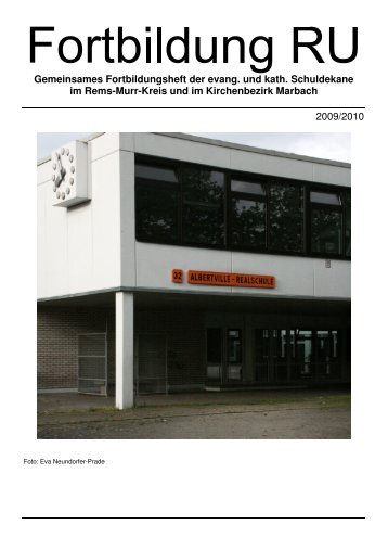 Fobi-Heft 09-10 - Schuldekan Schorndorf und Waiblingen