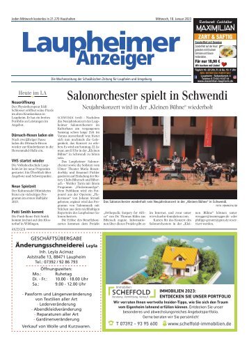 Laupheimer Anzeiger 18.01.2023