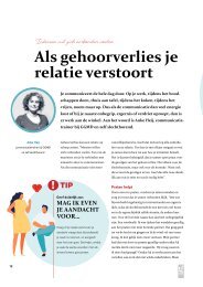 Als gehoorverlies je relatie verstoort - Artikel Anke Heij - G.hoor Magazine GGMD