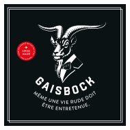 Gaisbock Katalog Französisch