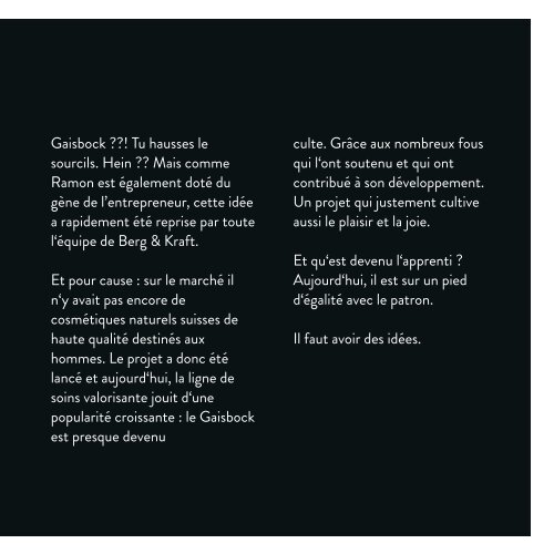Gaisbock Katalog Französisch