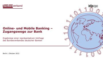 Online- und Mobile Banking - Zugangswege zur Bank