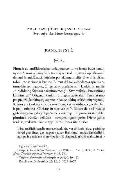 Zdzisław Józef KIJAS OFM Conv. Kankinystė