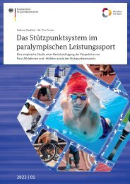 Das Stützpunktsystem im  paralympischen Leistungssport