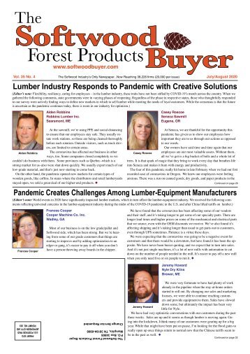 Softwood Forest Products Buyer - July/August 2020
