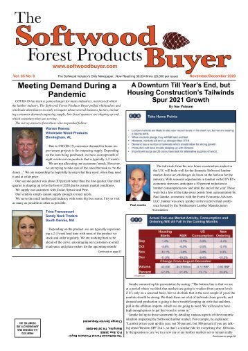 Softwood Forest Products Buyer - November/December 2020