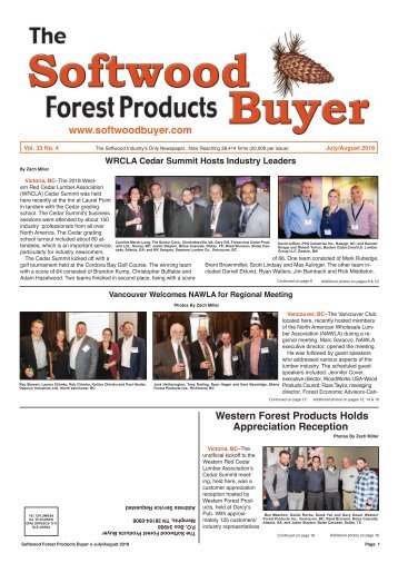 Softwood Forest Products Buyer - July/August 2018