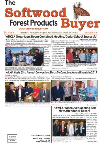 Softwood Forest Products Buyer - July/August 2016