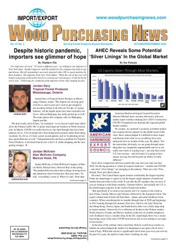 Import:Export Wood Purchasing News - October/November 2020