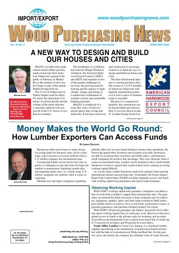 Import:Export Wood Purchasing News - April/May 2020