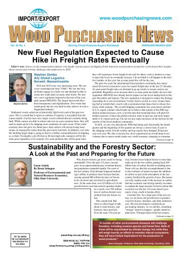 Import:Export Wood Purchasing News - February/March 2020