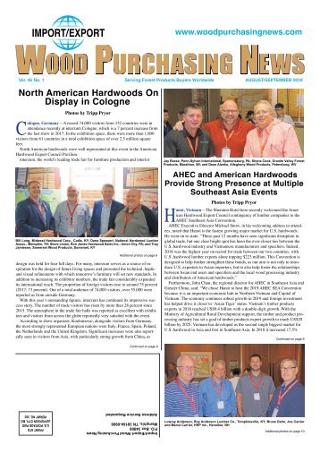 Import:Export Wood Purchasing News - August/September 2019