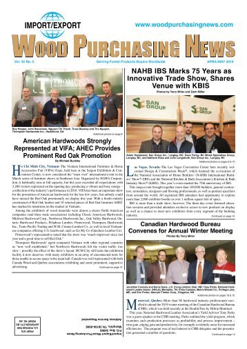 Import:Export Wood Purchasing News - April/May 2019