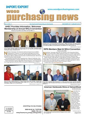 Import:Export Wood Purchasing News - December 2017/January 2018
