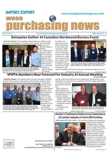 Import:Export Wood Purchasing News - April/May 2017
