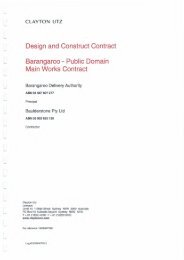 Public Domain Main Works Contract - Barangaroo