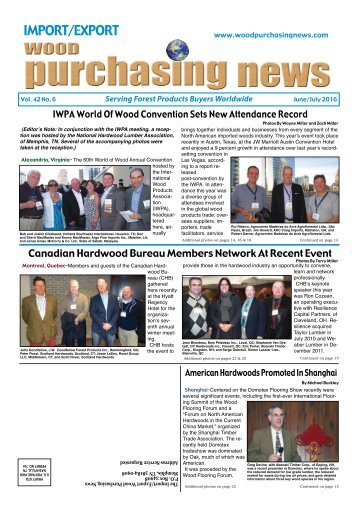 Import:Export Wood Purchasing News - June/July 2016