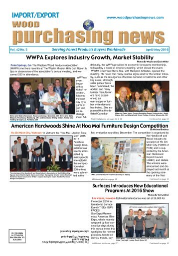 Import:Export Wood Purchasing News - April/May 2016