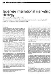 Japanese international marketing strategy