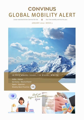 CONVINUS Global Mobility Alert - Week 3.2023