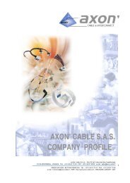 AXON' CABLE S.A.S. COMPANY PROFILE