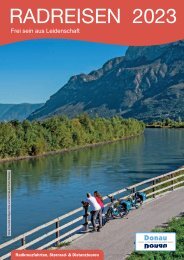 Donau Touristik Katalog: Radreisen 2023