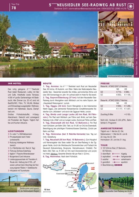 Donau Touristik Katalog: Radreisen 2023