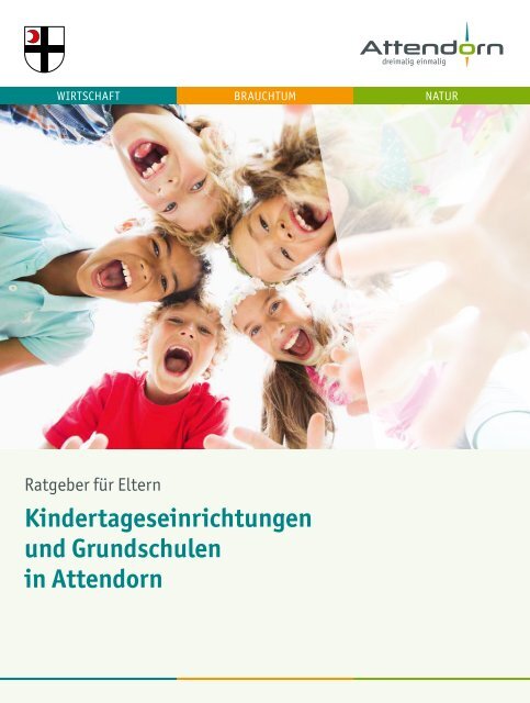 Broschuere Kindertageseinrichtungen und Grundschulen in Attendorn