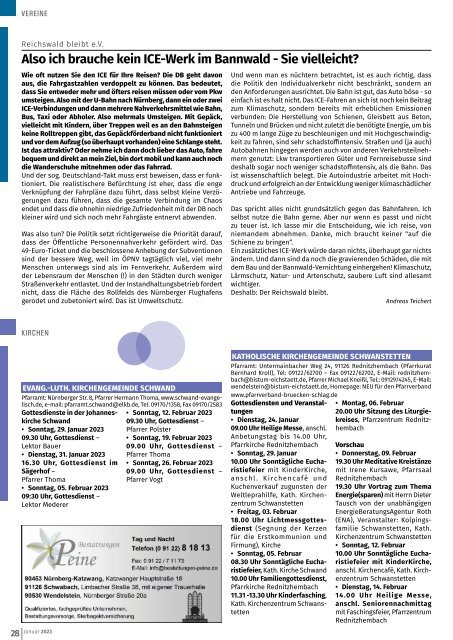 Mitteilungsblatt Wendelstein+Schwanstetten - Januar 2023