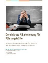 Der diskrete Alkoholentzug für Führungskräfte