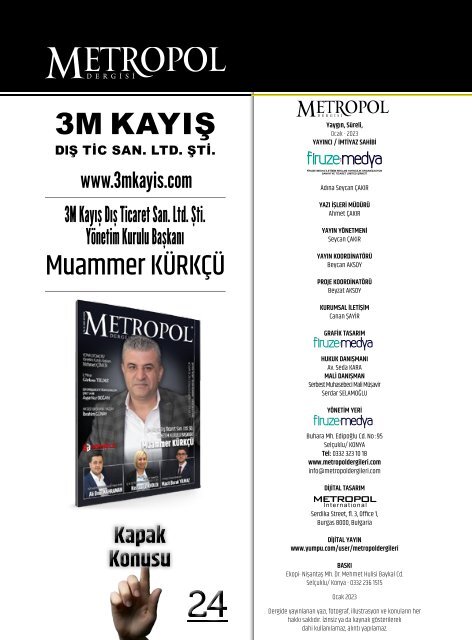 Metropol Dergisi 63. Sayı