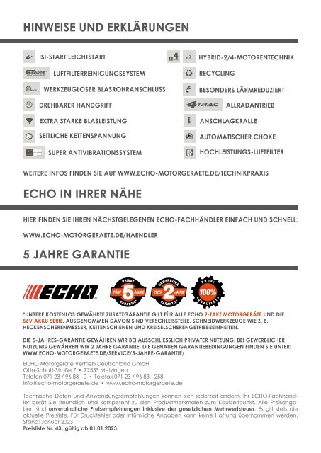 Echo Katalog 