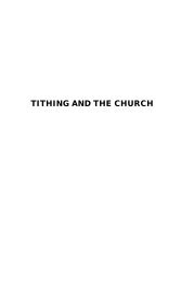 Tithing and the Church - Publisher System