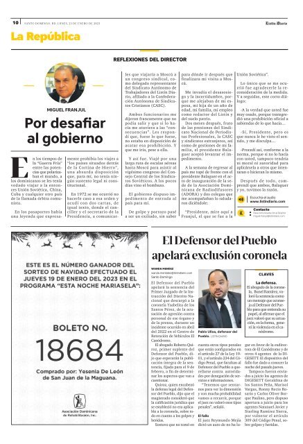 Listín Diario 23-01-2023