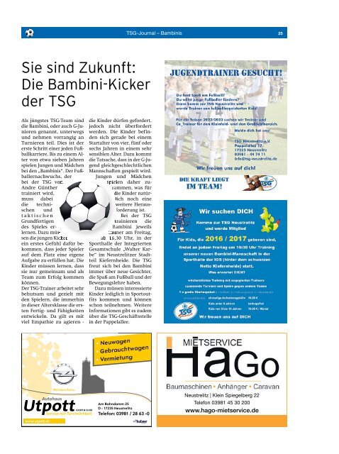 Heimspiel TSG Neustrelitz 2022/23 2. Halbserie