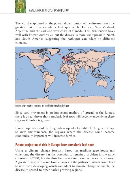 a guide to the recognition and understanding of ramularia and other ...