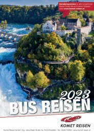 Komet Reisen Bus-Folder 2023