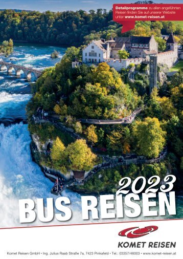 Komet Reisen Bus-Folder 2023