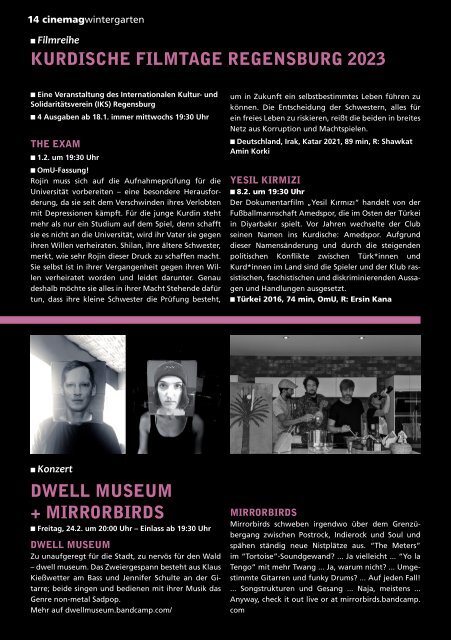 Cinemag | Kinoprogramm in Regensburg | Nr. 108 | 02-2023